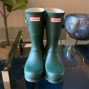 Green Hunter boots
